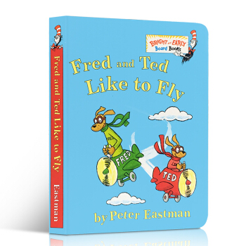 英文原版 Fred and Ted Like to Fly 紙闆書 兒童啓濛親子繪本
