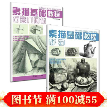 现货 素描基础教程(静物+石膏几何体) 素描静物书 几何形体素描书 素描技法入门教材 pdf epub mobi 电子书 下载