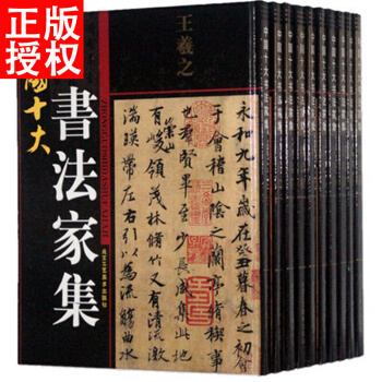 中國十大書法傢集 精裝大16開共10冊 董其昌 柳公權 米芾 歐陽詢 王羲之 趙孟頫等 pdf epub mobi 下载