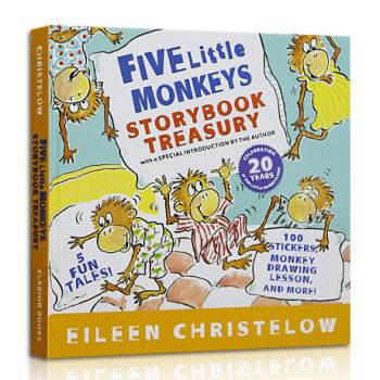 Five Little Monkeys Storybook Treasury 五隻小猴子 英文原版 [精裝] [4-8歲] pdf epub mobi 電子書 下載