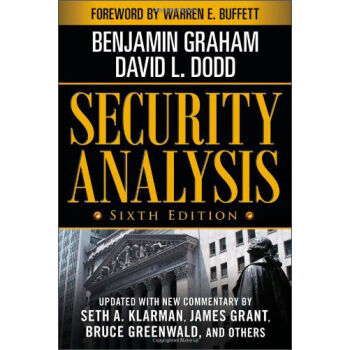 Security Analysis 证券分析 英文原版 [平装] [证券分析：第6版：双语版：英汉对照] pdf epub mobi 下载