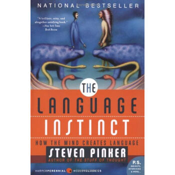 The Language Instinct: How the Mind Creates Language语言本能：大脑如何创造语言 英文原版 [平装] pdf epub mobi 电子书 下载