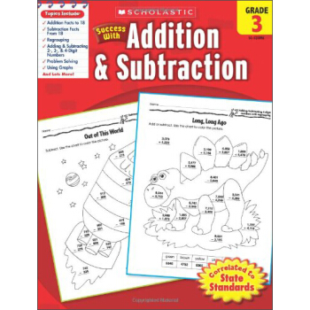 Scholastic Success with Addition & Subtraction: Grade 3學樂成功係列練習冊：三年級加減法 [平裝] [8歲及以上] pdf epub mobi 下载