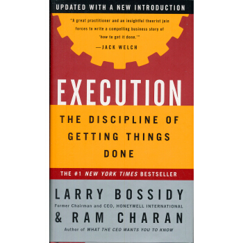 Execution: The Discipline of Getting Things Done [精装] pdf epub mobi 电子书 下载