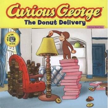 Curious George The Donut Delivery 好奇的乔治系列 英文原版 [平装] [5岁及以上] pdf epub mobi 下载