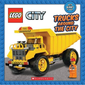 Lego City: Trucks Around the City Board Book 樂高世界：城市裏的卡車 英文原版 [平裝] [3歲及以上] pdf epub mobi 下载