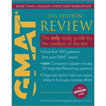 The Official Guide for GMAT Review, 13th EditionGMAT官方指南，第13版 英文原版 [平装] pdf epub mobi 电子书 下载