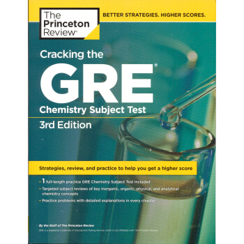 Cracking the GRE Chemistry Test， 3rd Edition (Graduate School Test Preparation) 英文原版 [平装] pdf epub mobi 下载