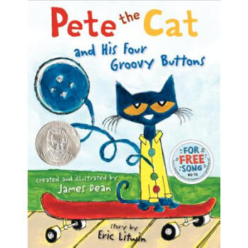 Pete the Cat and His Four Groovy Buttons 皮特貓和他的四個奇妙的紐扣 英文原版 [精裝] [4歲及以上] pdf epub mobi 電子書 下載