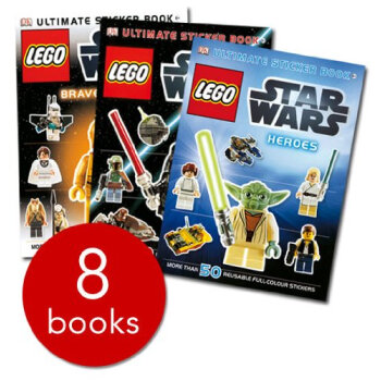 Lego Star Wars Sticker Book Collection 8 Books (50 Stickers In Each Book) 乐高星战贴纸书全集 英文原版 [平装] pdf epub mobi 下载