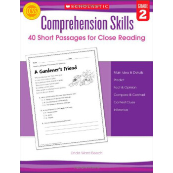 Comprehension Skills: 40 Short Passages for Close Reading, Grade 2 [平装] [7 岁及以上] pdf epub mobi 下载