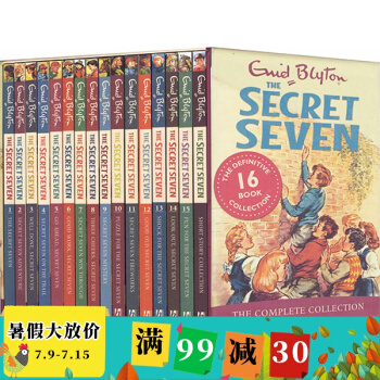 The Secret Seven Collection七個小神探 16冊兒童章節冒險小說書 英文原版