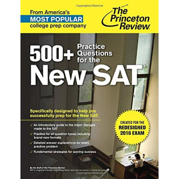 500+ Practice Questions for the New SAT: Created 英文原版 [平裝] pdf epub mobi 下载