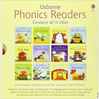 Phonics Readers Slipcase - X12 Phonics Readers 英文原版 Usborne英文原版
