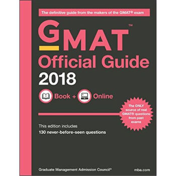 GMAT Official Guide 2018: Book + Online pdf epub mobi 电子书 下载