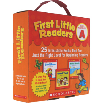 英文原版 First Little Readers A 25冊小讀者係列傢長閱讀指導