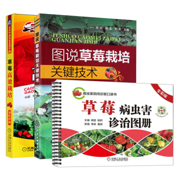 草莓高效栽培+草莓病虫害诊治图册+图说草莓栽培关键技术 3册