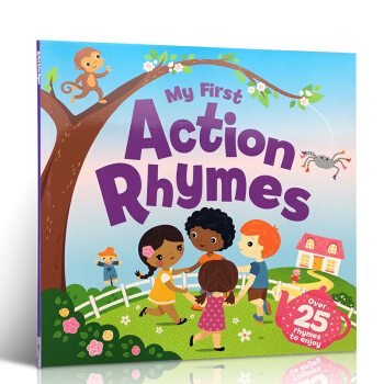 英文原版 Action Rhymes 動作童謠 趣味繪本 0-3-6歲讀物
