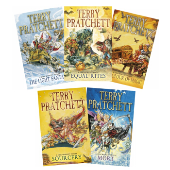 【中商原版】碟形世界五册套装 英文原版 Discworld Novel 特里普拉切特 科幻小说 pdf epub mobi 电子书 下载