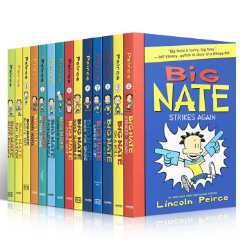 英文原版Big Nate Blasts Off 搗蛋王 大奈特 14本套裝 兒童章節書