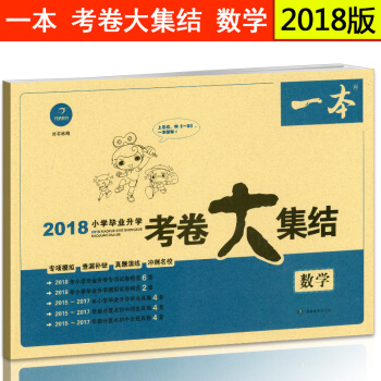 一本 2018小升初考卷大集结数学 人教版苏教版通用版 模拟试卷各地真题冲刺 6年级小考总