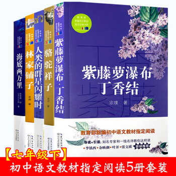【七年級指定閱讀】駱駝祥子老捨/林傢鋪子茅盾/海底兩萬裏/人類的群星閃耀時/紫藤蘿瀑布丁香 pdf epub mobi 下载