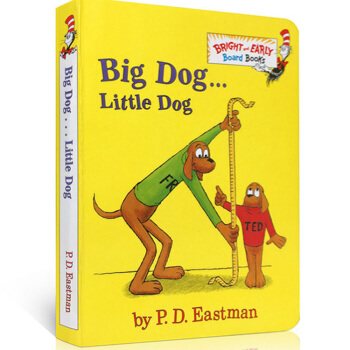 英文原版 Big Dog Little Dog 大狗小狗蘇斯博士兒童紙闆書送音頻