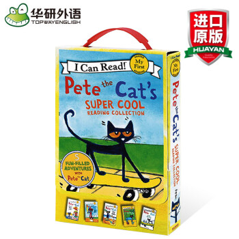 华研原版 儿童英文绘本 Pete the Cat 皮特猫英语阅读绘本合集5本盒装 I Ca