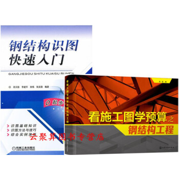 2册 看施工图学预算之钢结构工程+钢结构识图快速入门 看懂建筑钢结构施工图纸 建筑工程用量