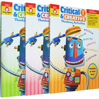 Critical and Creative Thinking Activities 美国加州教材 123 小学低年级思维训练教学资源 Evan Moor 英文原版 pdf epub mobi 下载