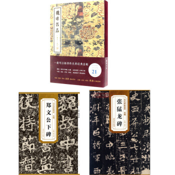 魏碑名品+北魏张猛龙碑+郑文公下碑 楷书字帖 套装3册 楷体书法 北魏 历代碑帖精粹 pdf epub mobi 下载