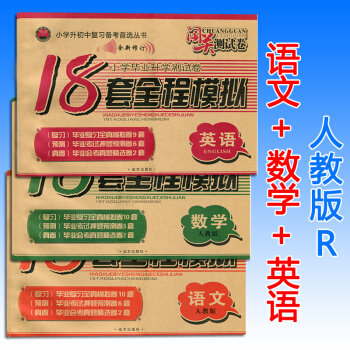 共3本2018小升初18套全程模擬闖關測試捲小學畢業升學測試捲總復習資料押題預測捲名校真題押題預測捲 語文數學英語人教版 pdf epub mobi 下载