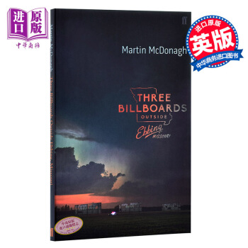 【中商原版】三块广告牌 英文原版 Three Billboards 电影剧本小说 金球奖 奥斯卡