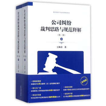 公司纠纷裁判思路与规范释解(第2版上下)/裁判理念与法官思维系列 pdf epub mobi 下载