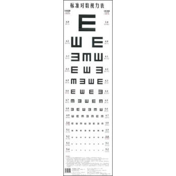 現貨正版標準對數視力錶視力檢查視力錶視力錶掛圖清晰兒童版圖形對數視力錶醫院體驗視力錶測量視 pdf epub mobi 電子書 下載