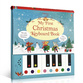英文原版 My First Christmas Keyboard Book兒童趣味玩具書