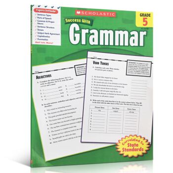 英文原版童书 Scholastic Success with Grammar (Grade