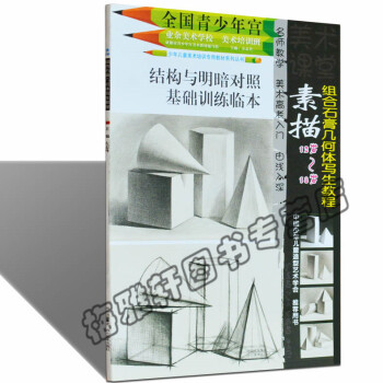 正版 素描组合石膏几何体写生教程 全国青少年宫美术基础培训班同步系列教材教程绘画美术教学专