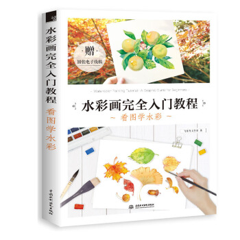 水彩畫完全入門教程 看圖學水彩 顔料的滲透力和沉澱 異形畫筆運筆效果 水彩畫教材 繪畫技法 pdf epub mobi 下载