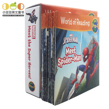 英文原版World of Reading Marvel 漫威超級英雄 初級閱讀12冊盒裝