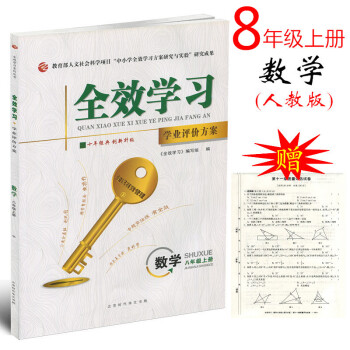 人教版 2017版全效學習 數學八年級上冊RJ版【書+試捲+答案】 初二課時同步練習題8年 pdf epub mobi 下载