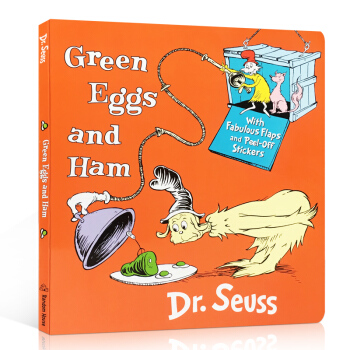 英文原版 Green Eggs & Ham 绿鸡蛋和火腿 培养孩子阅读英文读物纸板翻翻书