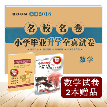 2018年小升初 名校名卷小学毕业升学全真试卷数学 杯赛 面试 分班 自主招生真卷四川十大