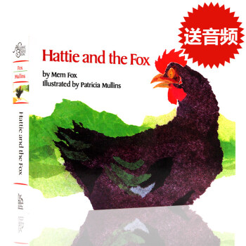英文原版繪本 Hattie and the Fox 紙闆書 廖彩杏書單 黑色