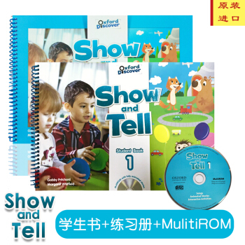 牛津幼少兒英語show and tell 學生套裝原版進口教材 1級彆 學生書+ 練習冊+光盤