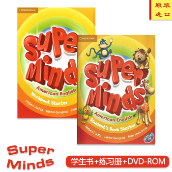 剑桥幼少儿英语 super minds 美音版 原版进口教材 starter级别 学生书+练习册 pdf epub mobi 下载