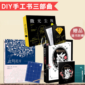 【共3冊】雕刻時光+此刻花開+微光塵埃（DIY手工三部麯）抖音同款紙雕書 創意生日禮物送男女朋友 pdf epub mobi 下载