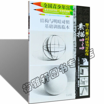 正版 素描單個石膏幾何體寫生教程 全國青少年宮美術基礎培訓班同步係列教材教程繪畫美術教學專 pdf epub mobi 電子書 下載