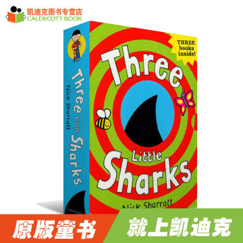 #凯迪克 英文原版绘本 Nick Sharratt：Three Little Sharks pdf epub mobi 电子书 下载