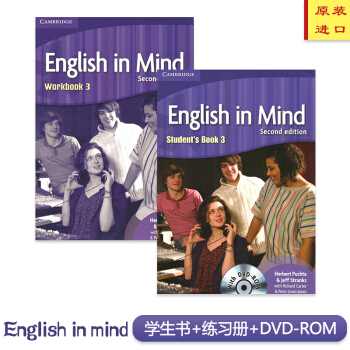 剑桥KET考试用书EIM英版English In Mind 原版进口 正版 3级别 学生书+光盘